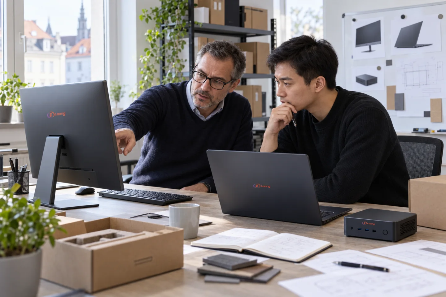 Distributor evaluating LOONG computers