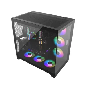 0.8mm SPCC ATX M ATX TG Tempered White Glass Mid Tower PC Gaming Case with USB3.0 for Computer & Towers Supports Mini ITX
