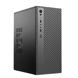 005 Assembled Desktop Mini ATX ITX Motherboard PC Case USB 2.0 Ports Cold Rolled Steel Construction for Business Office DIY