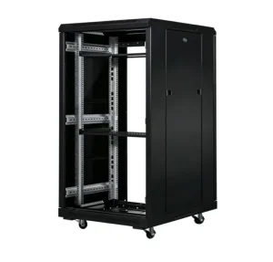 1.2 Meter Floor-Standing 19-Inch Server Rack Cabinet 1240*600*1000mm SPCC Steel Powder-Coated Tempered Glass Door