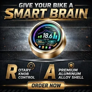 1.46-Inch TFT LCD LED Bike Computer Cycling Speedometer 360×360 Resolution Smart Bicycle Display OEM