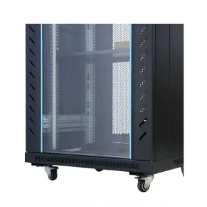 1.6 Meter 19-Inch Floor-Standing Deep Server Cabinet 1640*600*800mm SPCC Steel Coated Tempered Glass Door