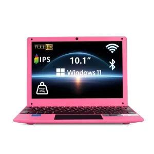 10.1 Inch Portable IPS Laptop Intel Celeron N4000 8GB RAM 128GB SSD Windows 11 Lightweight Educational Laptop