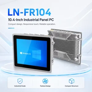 10.4 Inch Fanless Touch Screen Computer J6412 N100 I3 4005U CPU Dual LAN COM USB HD for Kiosk HMI Control All in One Pc