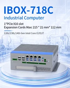 12-28V DC Wide Input 12th/13th/14th Gen Core Q670 DDR5 Compact Slim Fanless Industrial Embedded Box PC