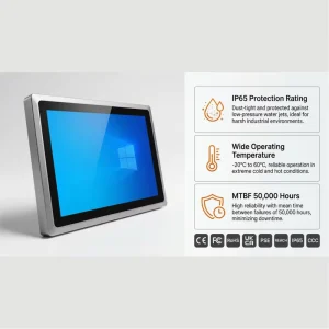 12.1 Inch Rugged Embedded Industrial Panel PC Core I3 I5 IP65 Waterproof Multi Touch Screen in Stock