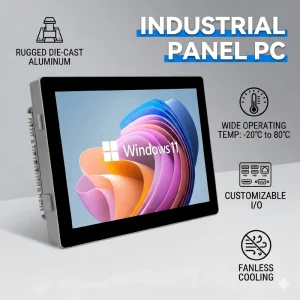 12.1 Inch Vandal-Proof RK3588 Android Touchscreen Panel PC with USB for Control Room Applications