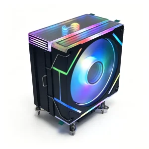 120mm 4 Heatpipe CPU Cooler for LGA1700 1851&AMD AM5 ARGB Fan PWM High Performance Air Cooler