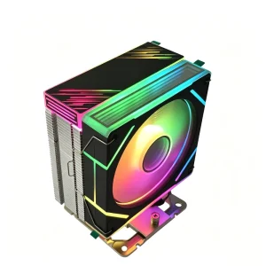 120mm CPU Cooler with 4 Copper Heat Pipes ARGB Heatsink PWM Fan for Intel LGA1700/1851 and AMD AM5/AM4