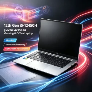 12th Gen I5 12450H Laptop 16″ 2.5K 120Hz Display MX550 4G Graphics Backlit Keyboard Long Battery Home Office Gaming Notebook PC