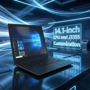 14 Inch 8GB Laptop J3355 IPS Display English Keyboard for Business Office Use