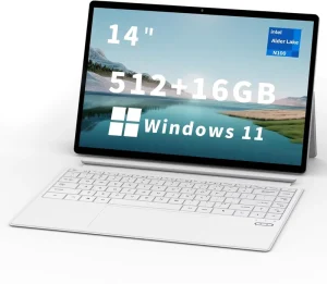 14 inch 2 in 1 Business Laptop IntelN100 DDR5 16+512Gwin11 Laptop Touch Screen WiFi Backlit Keyboard Android Laptop
