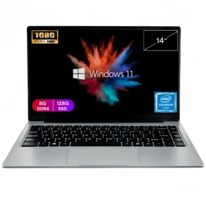 14-inch Intel N4500 8GB RAM 128GB SSD Business Laptop Windows 11 English Keyboard OEM ODM UK EU US Plugs