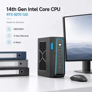 14th Gen Intel Core I5 I7 I9 RTX4070 RTX5070 Liquid Cooling Mini Gaming PC DDR5 PCIe 4.0 SSD for Rendering Stores for CAD Gaming