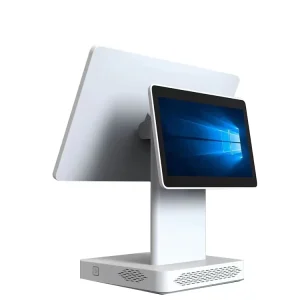 15 Inch Dual-Screen Touch POS System with Cash Acceptor for Restaurant Ordering and Retail