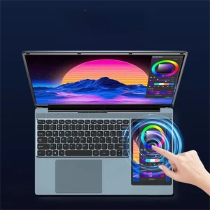 15.6″ +7″ IPS Brand New Business Laptop 16GB RAM 128 256 512GB 1TB SSD Notebook Computer Dual Screen Laptop