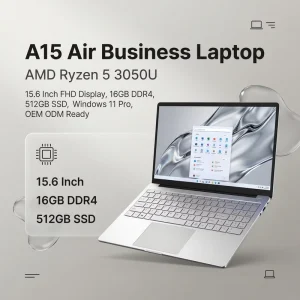 15.6 Inch AMD Commercial Laptop Office Notebook Portable Business Computer FHD Screen OEM Factory Export Vendor Student Laptop
