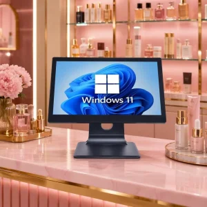 15.6 Inch All-in-One POS PC Ultra-Thin Foldable Stand Desktop System Windows 10 11 for Supermarkets