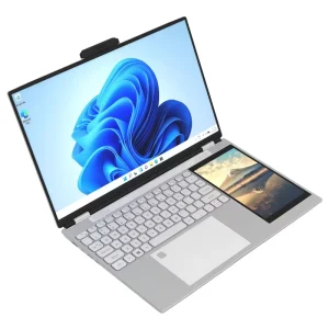 15.6 Inch Dual Screen Business Laptop IPS Touch Intel N100 16GB RAM 1TB SSD Win 11 Backlit Keyboard