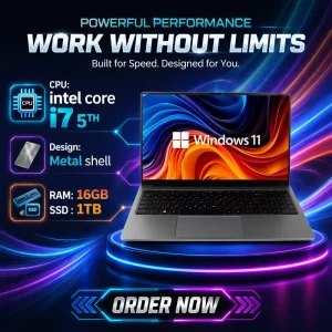 15.6 Inch Dual Screen Gaming Laptop with Core I7 5500 Backlit Keyboard 16GB RAM 512GB SSD Windows 11 for PC Users in the UK