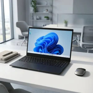 15.6 Inch FHD Business Laptop Celeron J3355 8GB RAM SSD Windows 11 Home Full HD Display Notebook for Study and Work