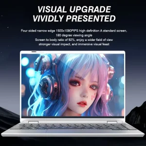 15.6 Inch IPS FHD Lightweight Portable Business Laptop Intel Pentium Quad-Core Processor 8GB RAM 256GB SSD Long Battery Life