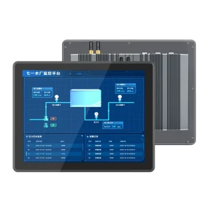 15.6 Inch Industrial Touch Screen Embedded All-in-One Computer Silver Black Industrial Panel PC