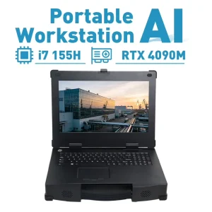 15.6 Inch Rugged Industrial Laptop Intel Intel I7 Ultra 7 155H 16GB RAM 1TB SSD Mobile Workstation Edge Computing Portable OEM