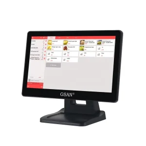 15.6 Inch True Flat High-Brightness Capacitive Touch Monitor for Retail Restaurant POS Office Supermarket