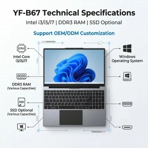 15.6 inch Laptop with Intel Core I3 i5 i7 Processor Windows 11 Compact Laptops Suitable for Personal Use Home Use and Business