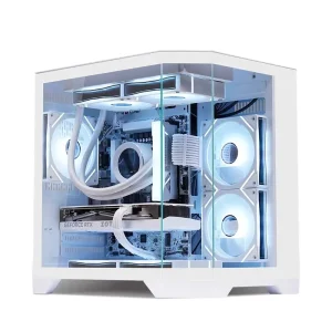 157mm CPU Liquid Cooler Gaming Mid Tower Computer Case Aluminum Alloy Fan Supports M-ATX ITX SSD HDD