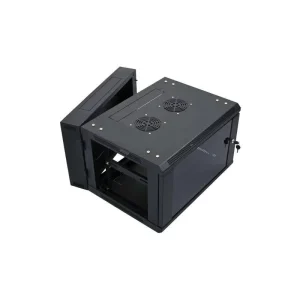 15U Double Tier Wall Mounted Cabinet 19 inch Server Rack SPCC Steel IP20 Protection Rating