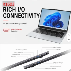 16 Inch FHD IPS Ryzen 5 5500U Laptop 8GB DDR4 SSD Business Notebook
