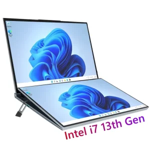 16 Inch Nuevo Double Monitor Intel Core I7 1360P 13th Gen 32GB 64GB RAM 2TB 4TB SSD Business Dual Screen Touch Gaming Laptop