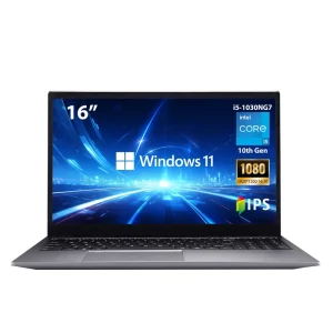 16 Inch i5-1030NG7 Laptop 12GB RAM 512GB SSD Full Metal Design Windows 11 Business Office Notebook