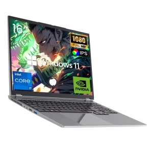 16.1 Inch GDDR5 Gaming Laptop Intel I7 8750H 6 Core 2.2GHz GTX 1050 3GB 32GB Win 11 Pro SSD 60Hz 16 10 Display OEM WiFi English