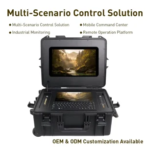 17.3 Inch Dual Screen Portable Computer Intel I7 12800H Built in 5G Router Rugged Workstation OEM ODM