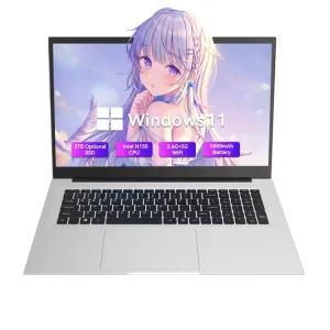 18.5 Inch IPS Laptop 1920*1080 N150 16GB RAM 512GB SSD Windows 11 USB Type-C for Students
