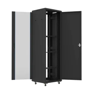 18U 47U Capacity 19 Inch Metal Server Network Cabinet Floor Standing with Stock Status