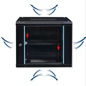 19 Inch 0.6 m Deep Wall-Mount or Floor-Standing Dual-Purpose Server Cabinet, SPCC Cold-Rolled Steel Network Cabinet