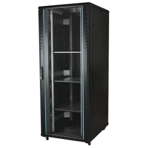 19 Inch 1840×600×800mm 1.8m Floor-Standing Deep Server Rack Cabinet SPCC Steel with Coated Tempered Glass Door