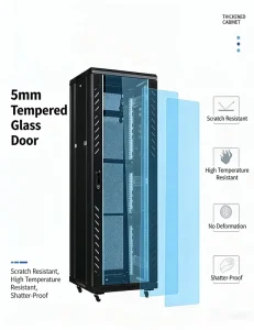 19-Inch Floor-Standing Server Cabinet, 2040 x 600 x 1000 mm, SPCC Cold-Rolled Steel, Data Center Network Cabinet