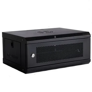 19-Inch Mesh-Door 4U Server Rack Network Cabinet, Metal Steel Cabinet for Network Switches