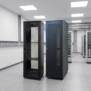 19-Inch Standing Server Rack Enclosure 42U 45U 47U Network Cabinet with Fan for Server Rooms and Data Centers