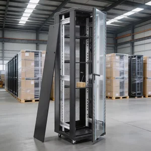 19inch 42u Server Rack 600 800 1000mm with Glass mesh Front Door Data Center