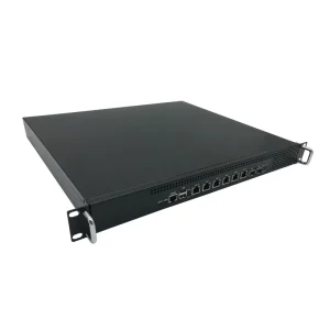 1U Rackmount Embedded Computer Industrial Network Appliance Intel Pentium Celeron CPU 16GB Memory 6 GbE LAN Ports PfSense OS