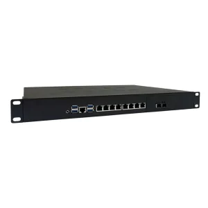 1U Rackmount Firewall Router Server, 8 x I226V LAN, 2 x 10Gb SFP+, C612, Xeon E5-2698 v4, Linux