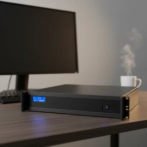 1U Rackmount HVAEIPC Embedded Industrial Computer Dual LAN Intel Core I7 J1900 6 8 13 Gen 4 8 16GB RAM 64GB 1TB Storage Linux