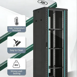 2.0m Deep *600*800mm 19 Inch Floor Standing Server Cabinet SPCC Cold rolled Steel Plate Material Data Center Network Cabinet