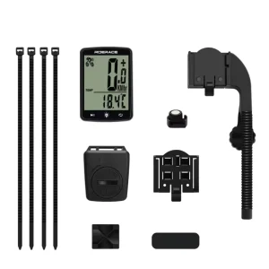 2.4 Inch Bicycle Computer with Large Screen, Wired Wireless Speedometer, Waterproof Sensor, and Odometer for Road Cycling